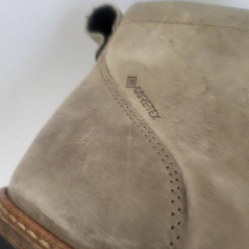 Ecco S.T.1 Hybrid Goretex men's ankle boots tan leather size 12-12.5